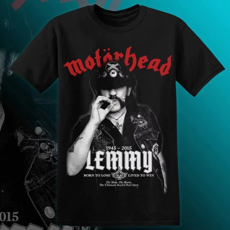 Streetwear Brand Clothing - T-shirt MOTÖRHEAD LEMMY pour hommes et