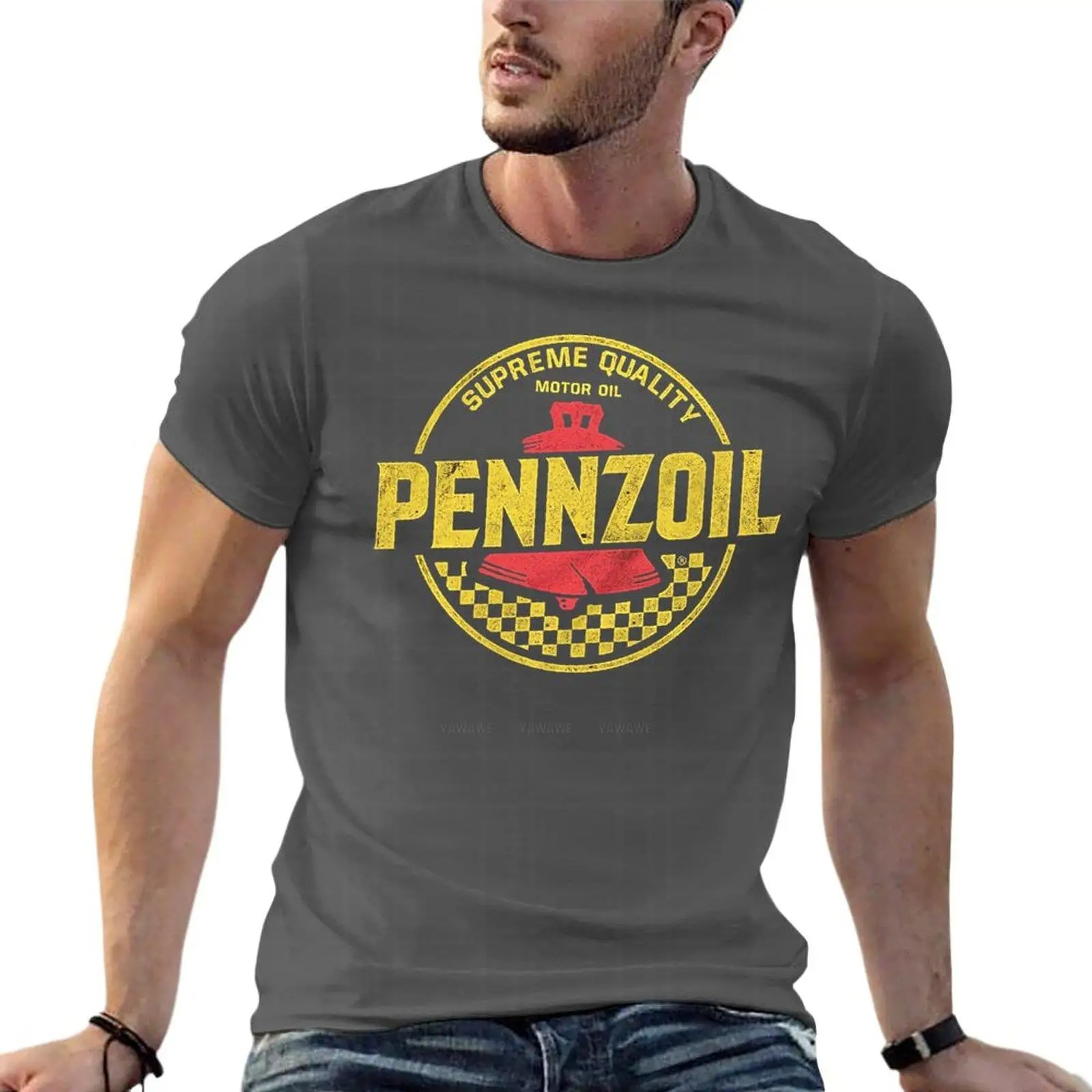 Streetwear Brand Clothing - Pennzoil – t-shirt surdimensionné avec Logo