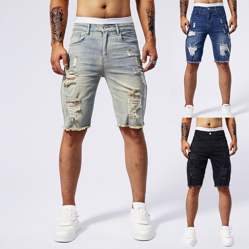 Short en Denim déchiré pour ho - Streetwear Brand Vintage avis et prix