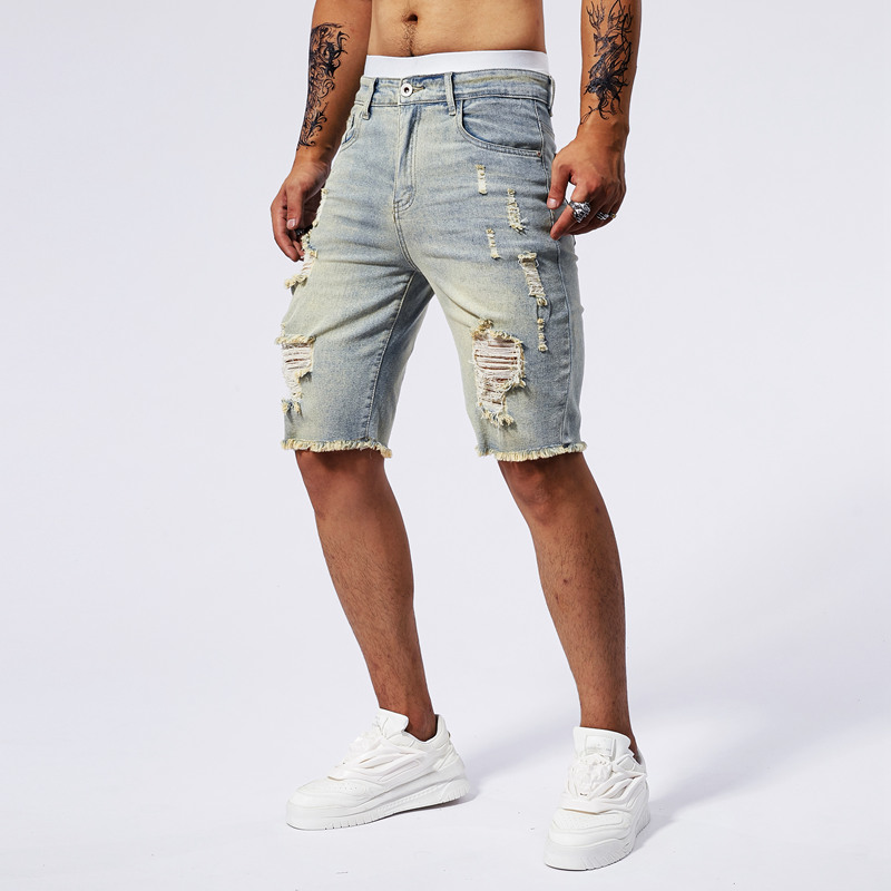 Short en Denim déchiré pour ho - Streetwear Brand Vintage avis et prix