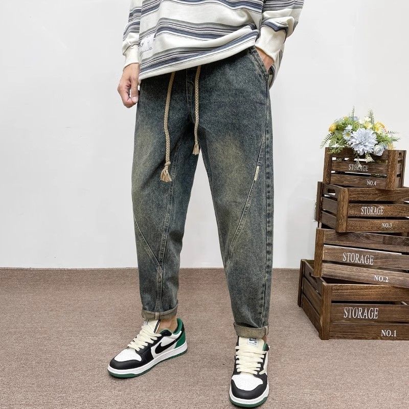 Nouveau Jean Rétro Tendance Or - Streetwear Brand Denim avis et prix