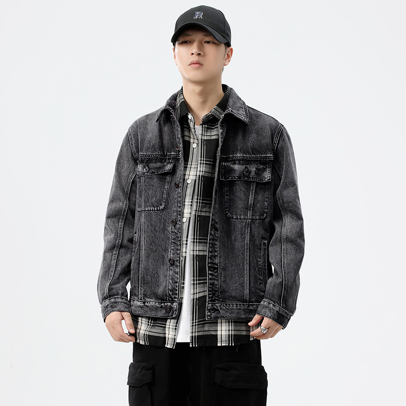 Veste en jean délavée coupe am - Streetwear Brand Denim avis et prix